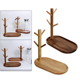 Maxbell 2x Wood Mug Rack Holder Tree Coffee Cup Storage Stand