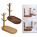 Maxbell 2x Wood Mug Rack Holder Tree Coffee Cup Storage Stand
