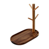 Maxbell 2x Wood Mug Rack Holder Tree Coffee Cup Storage Stand