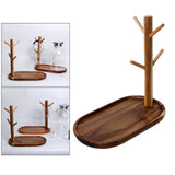 Maxbell 2x Wood Mug Rack Holder Tree Coffee Cup Storage Stand