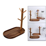 Maxbell 2x Wood Mug Rack Holder Tree Coffee Cup Storage Stand