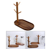 Maxbell 2x Wood Mug Rack Holder Tree Coffee Cup Storage Stand