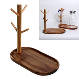 Maxbell 2x Wood Mug Rack Holder Tree Coffee Cup Storage Stand