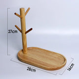 Maxbell 2x Wood Mug Rack Holder Tree Coffee Cup Storage Stand