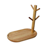 Maxbell 2x Wood Mug Rack Holder Tree Coffee Cup Storage Stand