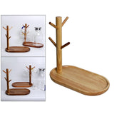Maxbell 2x Wood Mug Rack Holder Tree Coffee Cup Storage Stand