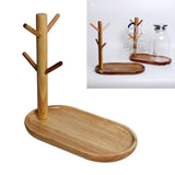 Maxbell 2x Wood Mug Rack Holder Tree Coffee Cup Storage Stand