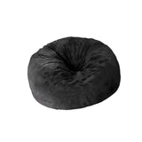 6ft Bean Bed Bag Cover Furniture Protector Solid Color Washable Couch Cover black