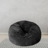 6ft Bean Bed Bag Cover Furniture Protector Solid Color Washable Couch Cover black