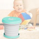 Maxbell Cute Portable Folding Toilet Washable for Child Non-Slip Strip Design Park Green - Aladdin Shoppers