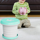 Maxbell Cute Portable Folding Toilet Washable for Child Non-Slip Strip Design Park Green - Aladdin Shoppers