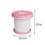 Maxbell Cute Portable Folding Toilet Washable for Child Non-Slip Strip Design Park Pink - Aladdin Shoppers