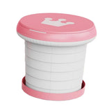 Maxbell Cute Portable Folding Toilet Washable for Child Non-Slip Strip Design Park Pink - Aladdin Shoppers
