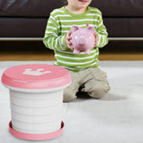 Maxbell Cute Portable Folding Toilet Washable for Child Non-Slip Strip Design Park Pink - Aladdin Shoppers