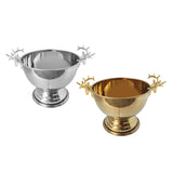 2Pcs Ice Bucket Deer Head Handles Sturdy Pedestal for Club Picnic Party