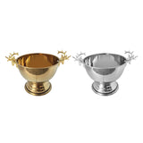 2Pcs Ice Bucket Deer Head Handles Sturdy Pedestal for Club Picnic Party