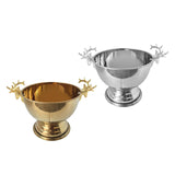 2Pcs Ice Bucket Deer Head Handles Sturdy Pedestal for Club Picnic Party