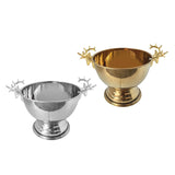 2Pcs Ice Bucket Deer Head Handles Sturdy Pedestal for Club Picnic Party