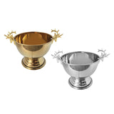 2Pcs Ice Bucket Deer Head Handles Sturdy Pedestal for Club Picnic Party