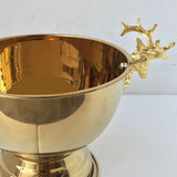 2Pcs Ice Bucket Deer Head Handles Sturdy Pedestal for Club Picnic Party