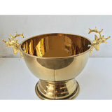 2Pcs Ice Bucket Deer Head Handles Sturdy Pedestal for Club Picnic Party