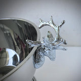 2Pcs Ice Bucket Deer Head Handles Sturdy Pedestal for Club Picnic Party