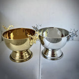 2Pcs Ice Bucket Deer Head Handles Sturdy Pedestal for Club Picnic Party