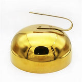 Steak Cover Anti Oil Splashing Magnetic Dish Lid for Home Cooking gold
