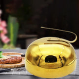 Steak Cover Anti Oil Splashing Magnetic Dish Lid for Home Cooking gold