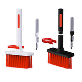 Maxbell 2xMultifunctional Keyboard Brush Cleaning Pen Cleaning Kit for PC Black Red