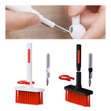 Maxbell 2xMultifunctional Keyboard Brush Cleaning Pen Cleaning Kit for PC Black Red