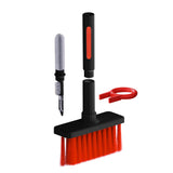 Maxbell 2xMultifunctional Keyboard Brush Cleaning Pen Cleaning Kit for PC Black Red