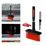 Maxbell 2xMultifunctional Keyboard Brush Cleaning Pen Cleaning Kit for PC Black Red