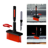 Maxbell 2xMultifunctional Keyboard Brush Cleaning Pen Cleaning Kit for PC Black Red