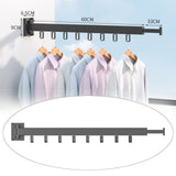 Maxbell Foldable Clothes Hanger Hanging Rack One fold extension+Three fold