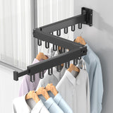 Maxbell Foldable Clothes Hanger Hanging Rack One fold extension+Three fold