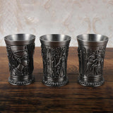Maxbell 2x Shot Glass Vintage Egyptian Drinkware for Drinkware Accessories