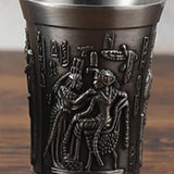 Maxbell 2x Shot Glass Vintage Egyptian Drinkware for Drinkware Accessories