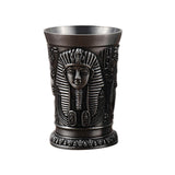 Maxbell 2x Shot Glass Vintage Egyptian Drinkware for Drinkware Accessories