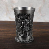 Maxbell 2x Shot Glass Vintage Egyptian Drinkware for Drinkware Accessories
