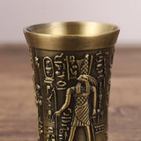 Maxbell 2pcs Shot Glass Vintage Egyptian Drinkware for Drinkware Accessories