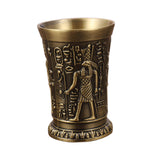 Maxbell 2pcs Shot Glass Vintage Egyptian Drinkware for Drinkware Accessories