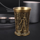 Maxbell 2pcs Shot Glass Vintage Egyptian Drinkware for Drinkware Accessories