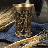 Maxbell 2pcs Shot Glass Vintage Egyptian Drinkware for Drinkware Accessories