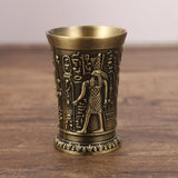 Maxbell 2pcs Shot Glass Vintage Egyptian Drinkware for Drinkware Accessories