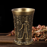 Maxbell 2pcs Shot Glass Vintage Egyptian Drinkware for Drinkware Accessories