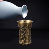 Maxbell 2pcs Shot Glass Vintage Egyptian Drinkware for Drinkware Accessories