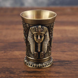 Maxbell 2pcs Shot Glass Vintage Egyptian Drinkware for Drinkware Accessories