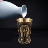 Maxbell 2pcs Shot Glass Vintage Egyptian Drinkware for Drinkware Accessories