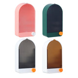 Maxbell 2x Wall Mount Soap Container Soap Dish for Bathroom white grey+green grey